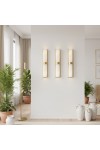 Lampa ścienna MURO LED 66 cm - biały alabaster, złote detale Step Into Design
