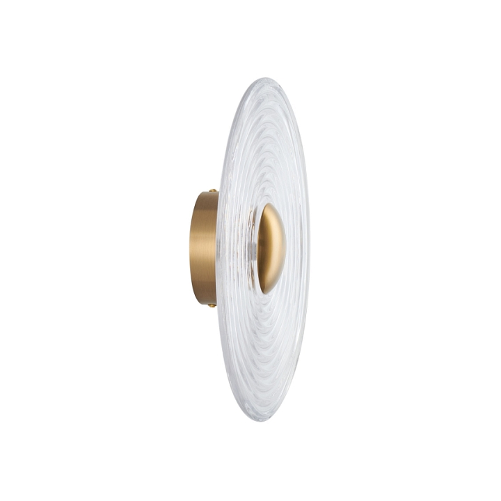 Lampa ścienna HELIOS 30 cm transparentno złota - Step Into Design