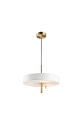 Lampa wisząca ARTDECO 35 cm biało złota - Step Into Design