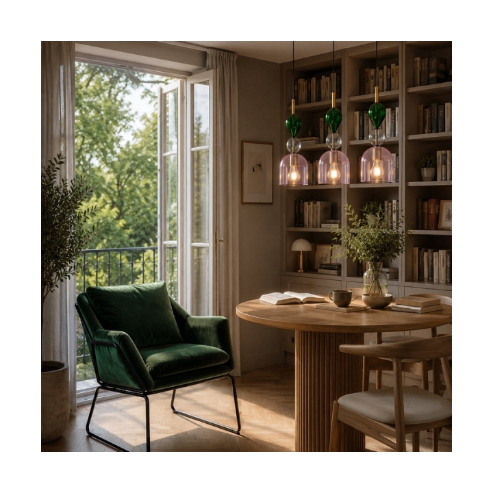 Lampa wisząca PASTELLO PINK kolorowa 15 cm - Step Into Design