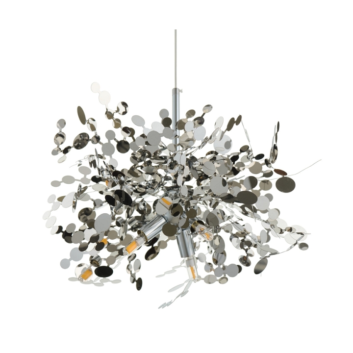 Lampa wisząca MONETTI 40 cm - chrom, dekoracyjna - Step Into Design