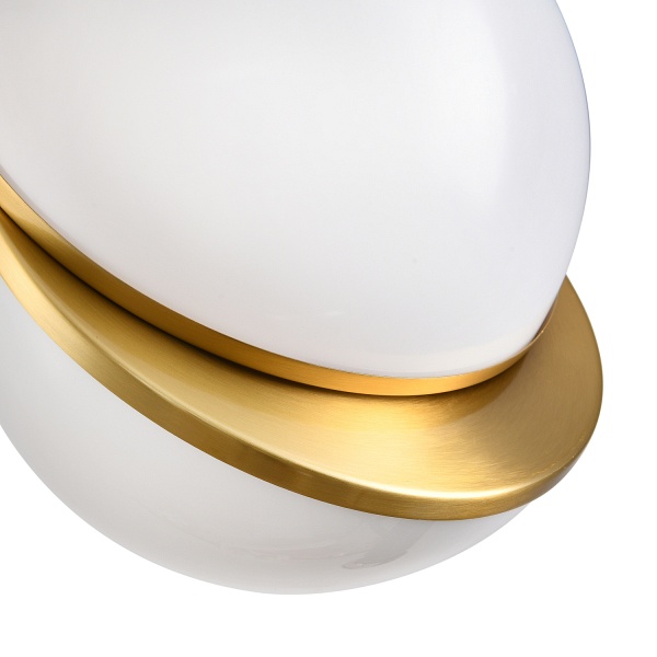 Lampa wisząca ORBITA biało-złota, akryl, 20 cm Step Into Design