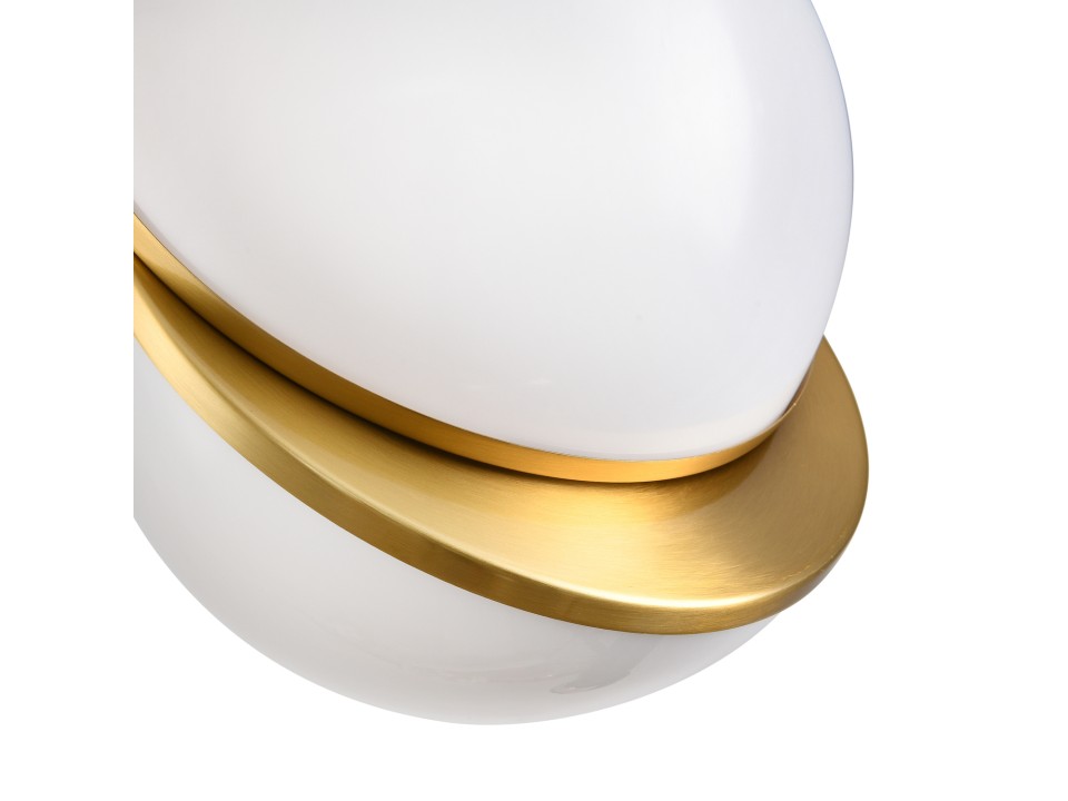 Lampa wisząca ORBITA biało złota 20 cm Step Into Design