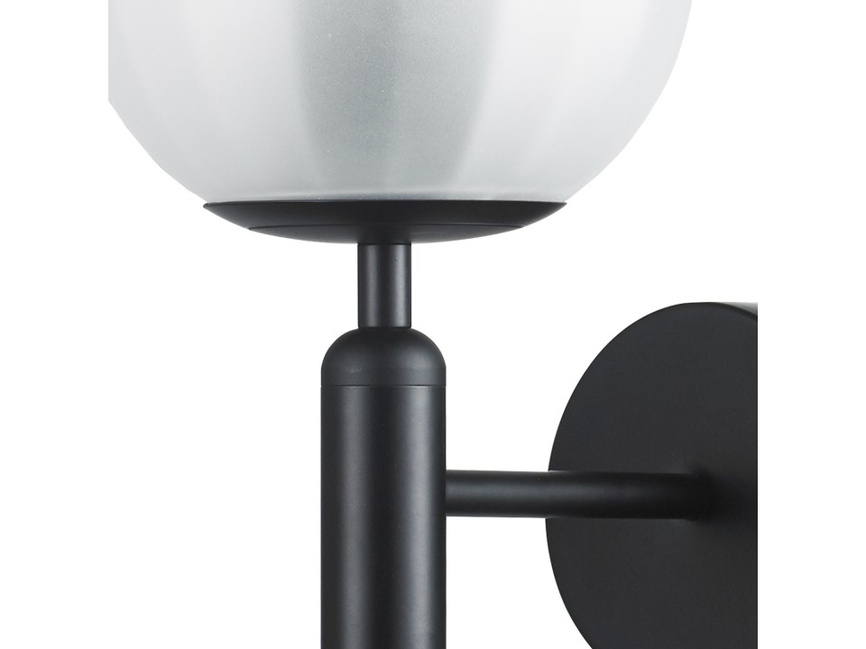 Lampa ścienna PALLA czarna 15 cm Step Into Design