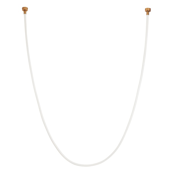 Lampa wisząca SNAKE LED 400 cm - elastyczny przewód LED, 3000K, złote uchwyty Step Into Design