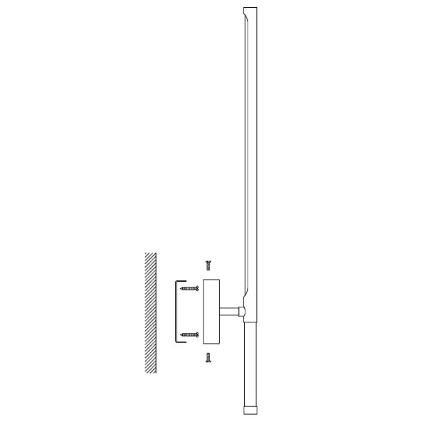 Lampa ścienna FRESCO LED złota 95 cm Step Into Design