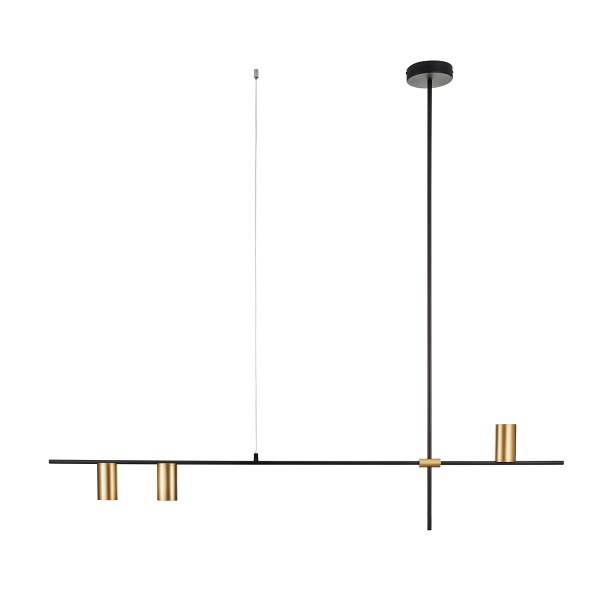Lampa wisząca LUNGO czarno złota 135 cm Step Into Design
