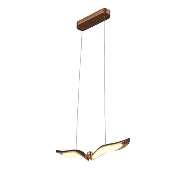 Lampa wisząca GUFO 1 - LED, różowe złoto, 36 cm Step Into Design