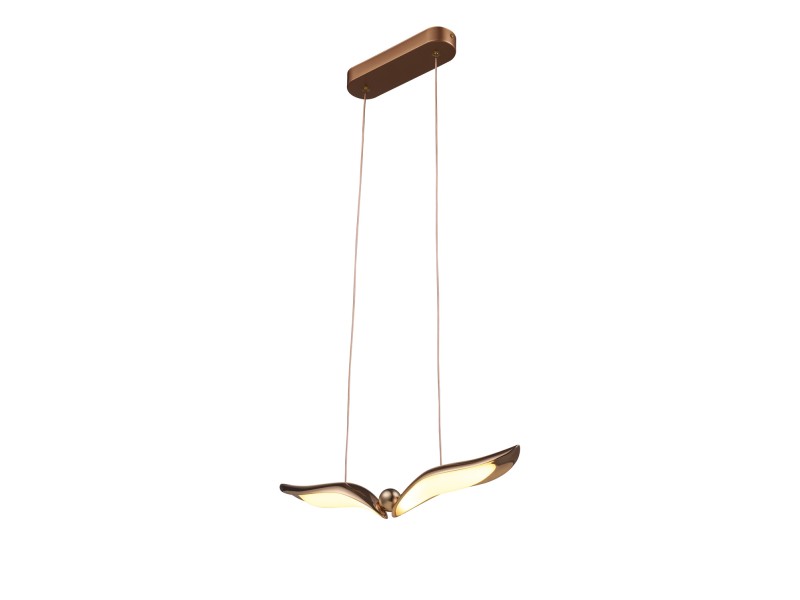 Lampa wisząca GUFO 1 LED różowe złoto 36 cm Step Into Design