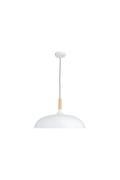 Lampa wisząca SAUCER 45 cm - biała minimalistyczna oprawa do wnętrz nowoczesnych - Step Into Design