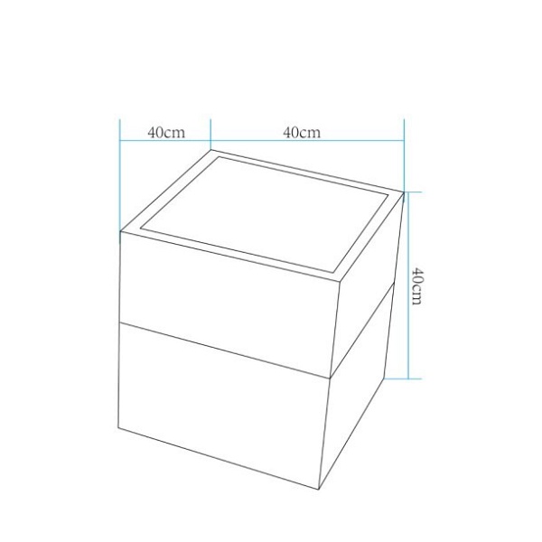 Lampa ogrodowa donica FLOWER CUBE LED RGBW 16 kolorów 40 cm Step Into Design