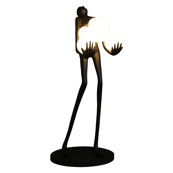 Lampa podłogowa WOMAN BLACK czarna 180 cm Step Into Design