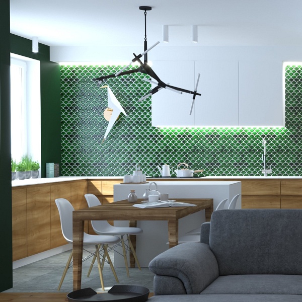 Lampa wisząca STICKS-10 złota Step Into Design