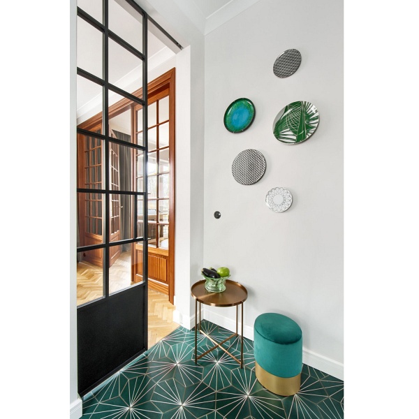 Pufa welurowa VELVET miętowa L Step Into Design