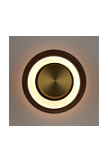 Lampa ścienna DONUT 18 cm - LED, szkło, szaro-złota - Step Into Design