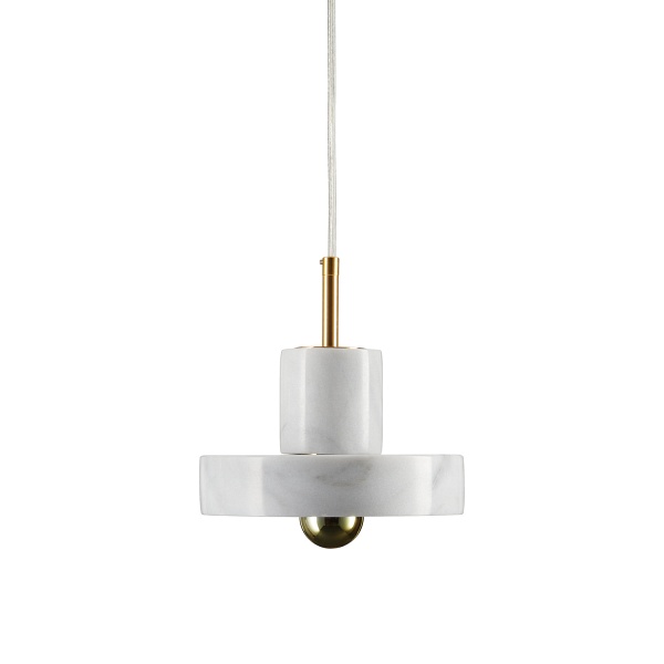 Lampa wisząca UNIVERSO marmurowo złota 18 cm Step Into Design