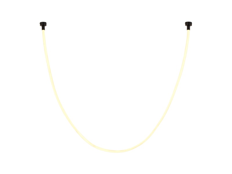 Lampa wisząca SNAKE LED wąż ledowy czarna 300 cm Step Into Design