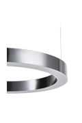 Lampa wisząca CIRCLE 60 cm - LED, ring tytanowy - Step Into Design