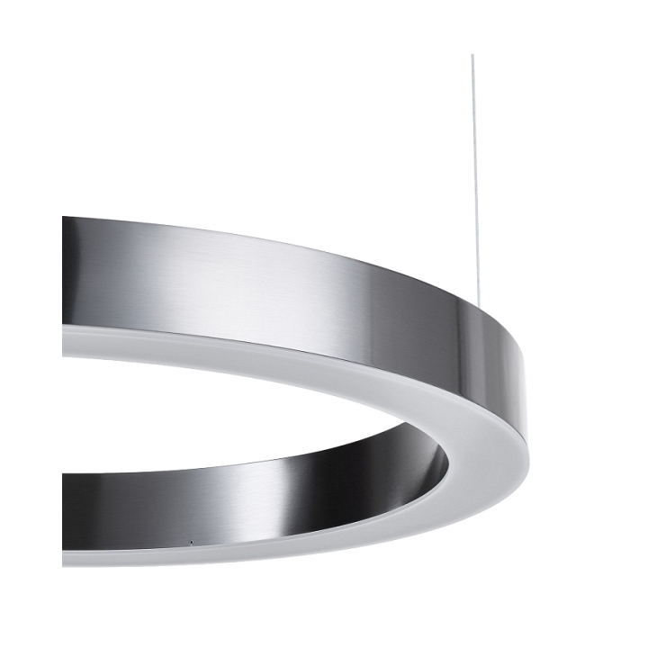 Lampa wisząca CIRCLE 60 cm - LED, ring tytanowy - Step Into Design