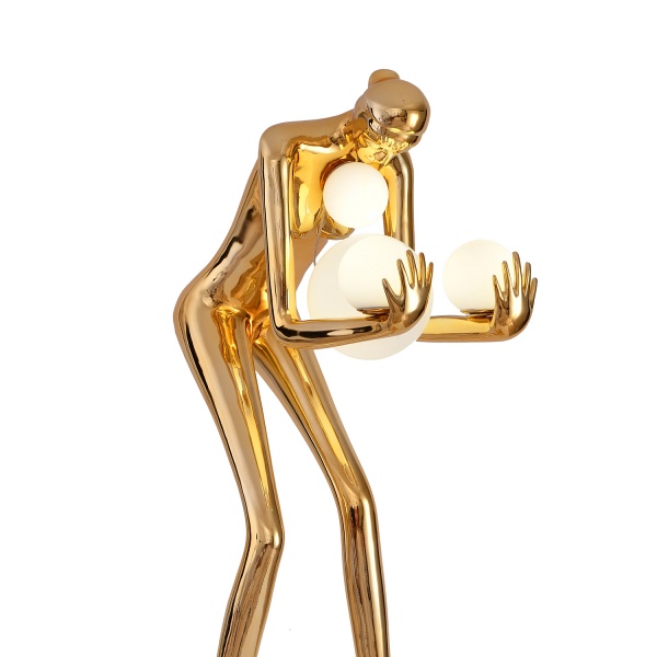 Lampa podłogowa WOMAN-2 złoty połysk 190 cm Step Into Design