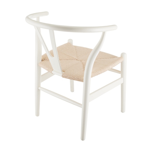 Krzesło BONBON biało naturalne rattanowo jesionowe Step Into Design