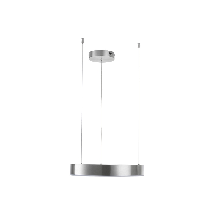 Lampa wisząca CIRCLE 40 cm LED, ring nikiel szczotkowany - Step Into Design
