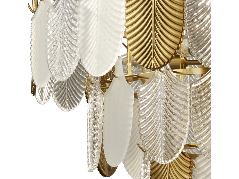 Lampa wisząca SECRET biało złota 80 cm Step Into Design