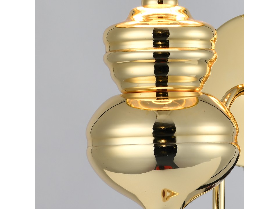 Lampa ścienna QUEEN złota 18 cm Step Into Design