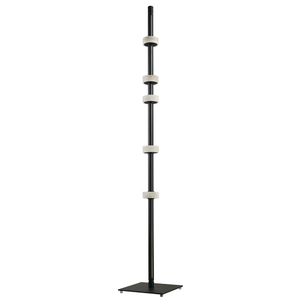 RINGO - smukła lampa podłogowa LED, metalowa, czarna, 182 cm Step Into Design