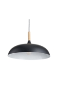 Lampa wisząca SAUCER 45 cm - czarna minimalistyczna oprawa do wnętrz nowoczesnych - Step Into Design
