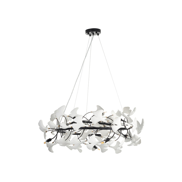 Lampa wisząca BOTANIKA 80 cm -czarna, G9, regulowana, designerska - Step Into Design