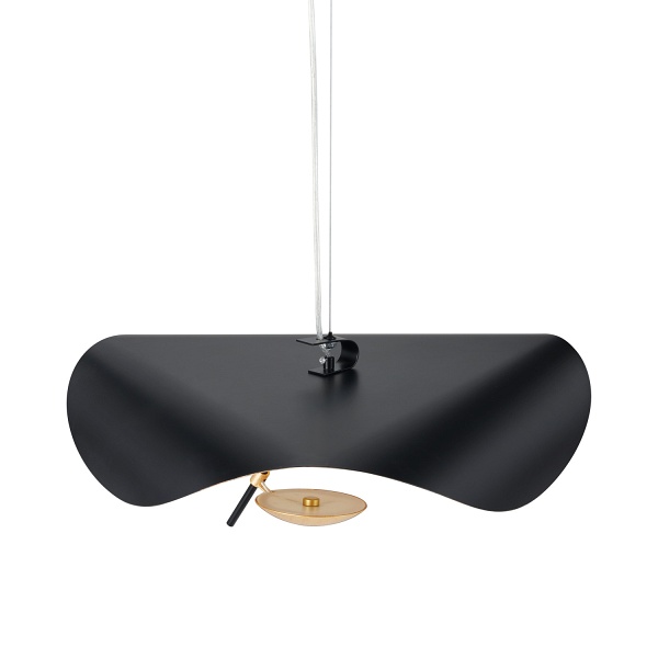 Lampa wisząca ENIGMA LED czarno złota 60 cm Step Into Design