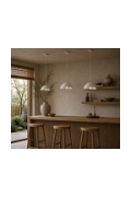 Lampa wisząca STONE 30 cm - biała - Step Into Design