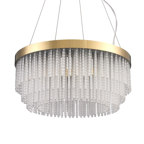 Lampa wisząca GLORIA LED kryształowa złota 60 cm Step Into Design