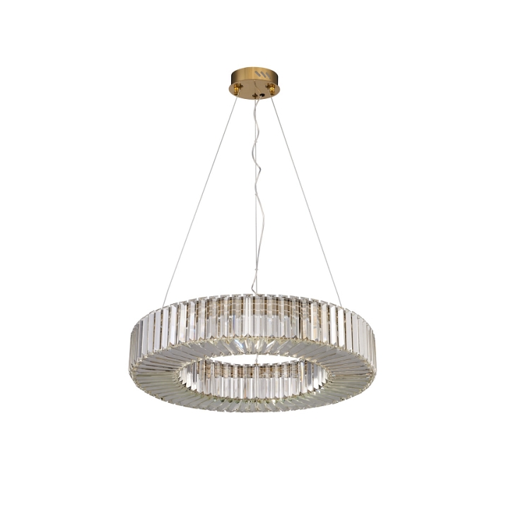 Lampa wisząca CRISTAL LED złota 60 cm - Step Into Design