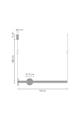 Lampa wisząca O-LINE 63 - LED, 63 cm, złoty połysk - Step Into Design