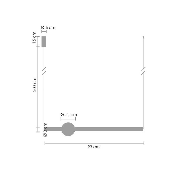 Lampa wisząca O-LINE 63 - LED, 63 cm, złoty połysk - Step Into Design