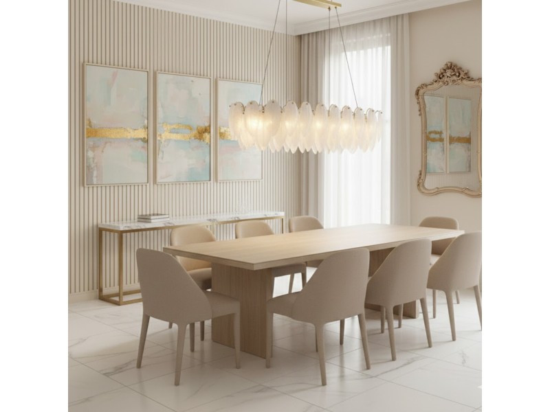 Lampa wisząca PIUMA LONG 100 cm – biała, oprawa sufitowa Step Into Design