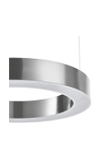 Lampa wisząca CIRCLE 40 cm LED, ring nikiel szczotkowany - Step Into Design