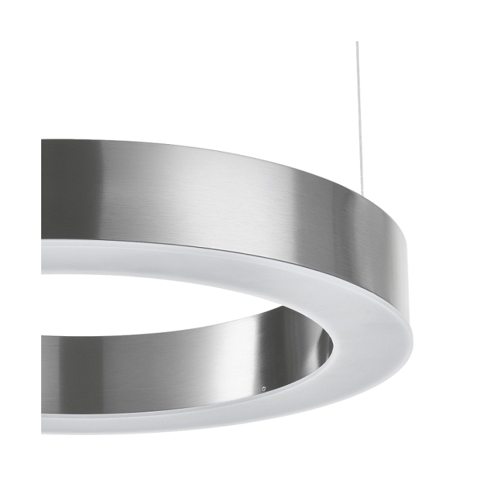 Lampa wisząca CIRCLE 40 cm LED, ring nikiel szczotkowany - Step Into Design