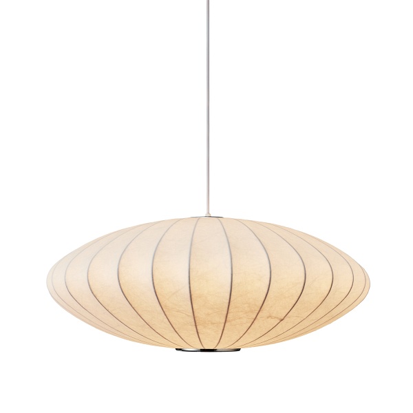 Lampa wisząca SILK FLAT biała 50 cm - nowoczesna i minimalistyczna Step Into Design