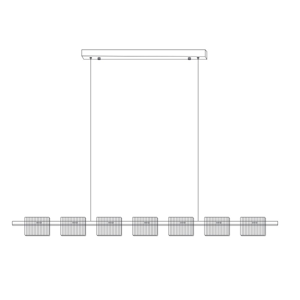 Lampa wisząca LED BACCIO złota 120 cm - nowoczesna lampa nad stół i wyspę Step Into Design