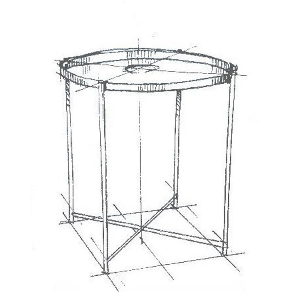 Stolik kawowy MOON tytan Step Into Design