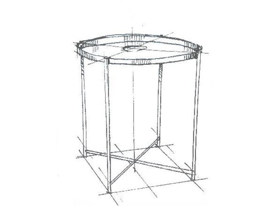 Stolik kawowy MOON miedziany Step Into Design