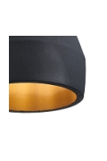 Lampa wisząca CONCRETE 12 cm- czarny beton, drewno - Step Into Design