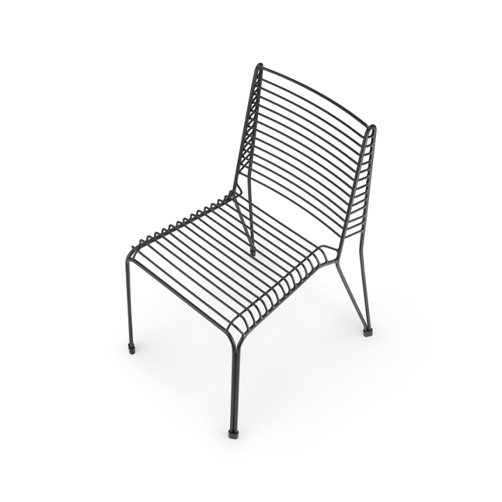 Krzesło IRON metalowe czarne loftowe - Step Into Design