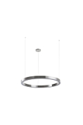 Lampa wisząca CIRCLE 100 cm - LED, ring nikiel szczotkowany - Step Into Design