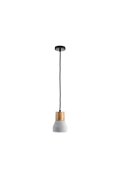 Lampa wisząca CONCRETE 12 cm- szary beton, drewno - Step Into Design