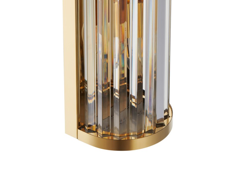 Lampa ścienna EXELLENT kryształowa złota 45 cm Step Into Design