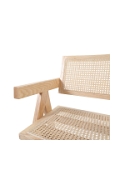 Krzesło BOHO drewniane w kolorze naturalnym z podłokietnikami - Step Into Design